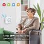 Wireless Caregiver Pager Nurse Call Alert Caregiver Pager with IP55 Waterproof SOS Call Button for Caregiver Alert System with Neck Strap (1 SOS Button+1 Receiver)