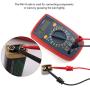 Micsoa Multimeter Leads, Electrical Test Lead Kit - Banana to Alligator Clips, Banana to Banana Plugs, Banana to Plounger Mini Hooks Multimeter Leads Set（3 Pair）