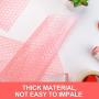 Fuxury Pink Anti-Static Bubble Cushioning Wrap Roll Air Bubble Roll 1 Roll 36 Feet,Perforated Every 12'',Included 10 Fragile Sticker Labels for Packaging Moving Shipping Boxes Supplies