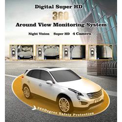 360 Degree Bird View Panoramic System Waterproof Seamless 4 Camera Car DVR Universal Recording Parking Rear View Cam for All Car by CarThree