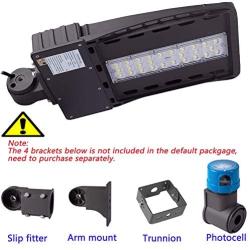 1000LED LED Shoebox Pole Light, 100W (300W Eq.) 11,000Lm, Daylight White 5000K, AC110-277V, LED Parking Lot Light, Street Light, Area Light, Waterproof IP66