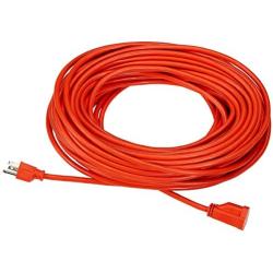 Amazon Basics 16/3 Vinyl Outdoor Extension Cord - Orange, 100 Foot