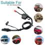 Motorcycle Solar SAE Quick Disconnect Extension Cable Adapter, Ring Terminal Harness with Black Fused 2-Pin Quick Disconnect Plug to Solar Panel, Power Supply, Motorcycle/Motorbike/Car (2pcs)