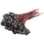 uxcell 100pcs DC 9V Battery Clip I-Type Buckle Connector Lead Wire 10cm Long