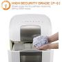 Bonsaii 120-Minute Heavy-Duty Paper Shredder, 8-Sheet Micro-Cut Shredder P-5 Security, Commercial Office Shredding Machine with 6 Gallons Wastebasket and 4 Casters, White (4S23)
