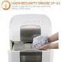 Bonsaii 120-Minute Heavy-Duty Paper Shredder, 8-Sheet Micro-Cut Shredder P-5 Security, Commercial Office Shredding Machine with 6 Gallons Wastebasket and 4 Casters, White (4S23)