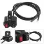 12V 16A Motorcycle Handlebar Dual ON/Off Switch, Waterproof Aluminium CNC Spotlight Dual Switches for 7/8'' 22mm Handlebar Switch Fog Spot Light On Off Led Indicator 12V 16A Motorcycle Handlebar Dual ON/Off Switch, Waterproof Aluminium CNC Spotlight Dual Switches for 7/8'' 22mm Handlebar Switch Fog Spot Light On Off Led Indicator