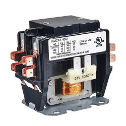BOJACK 2 Poles FLA 40 Amp Coil 24 VAC Air Conditioner Condenser Compressor Contactor AC Definite Purpose Contactor (Pack of 1 Pcs)