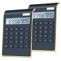 Office Calculator,BESTWYA 10-Digit Dual Power Business Handheld Desktop Calculator for Office Student (New Black,Pack of 2)