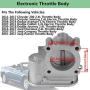04891735AC Electronic Throttle Body with IAC TPS,Fit for 2.0L 2.4L Chrysler 200,Sebring Dodge Avenger Caliber Journey Compass Patriot Years 2007-2017 Replaces 977025,4891735AD,4891735AB,4891735AC