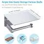 APLusee Toilet Paper Holder with Phone Shelf Polished Chrome, SUS 304 Stainless Steel Bathroom Accessories Tissue Roll Dispenser Storage Wall Mounted APLusee Toilet Paper Holder with Phone Shelf Polished Chrome, SUS 304 Stainless Steel Bathroom Accessories Tissue Roll Dispenser Storage Wall Mounted