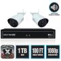 Night Owl WNVR201-42P-B 4 Channel 1080p Wireless Smart Security Hub with 2 x 1080p Infrared IP Cameras and 1 TB HDD, White