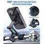 DesertWest Bike Phone Holder Universal Waterproof Cell Phone Holder for Motorcycle - Bike Handlebars, Bicycle Mobile Phone Box Case with Touch Screen Fits iPhone 12/ Pro, Samsung Galaxy S10 Under 6.5''