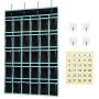 Classroom Pocket Chart Organizer,KEEPJOY Cell Phones Calculator Holder for Classroom Storage, Hanging Wall Door Calculator Phone Caddy for Classroom .(30 Pockets-Black)