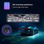12 Inch Mirror Dash Cam 1080P Front and Rear Dual Lens Backup Camera, Full Touch Screen Mirror Camera,170° Wide Angle and Night Vision