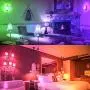 Color Changing LED Light Bulbs, 70W Equivalent, 2700K Warm White A19 E26 Screw Edison Base RGBW Dimmable - 12 Color Choices - Timing Infrared Remote Control Included (2 Pack)