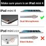 KHOMO - iPad Mini 4 Case - Dual Super Slim Cover with Rubberized Back & Smart Feature