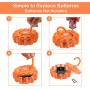 Goplus 6PCS LED Road Flares, Road Emergency Lights Safety Flashing Warning Beacon Disc with Hook and Magnetic Base, 10 Flash Modes (Batteries Not Included), for Car Truck Motorcycle Boat (6PCS)