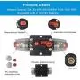 WOHHOM 100A/150A Audio Circuit Breaker Auto Car Stereo Inline Fuse Holders Inverter, Manual Reset 12V-24V DC for Automotive Marine Boat Audio System Protection (100A)