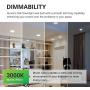 Sunco Lighting 48 Pack 5 Inch / 6 Inch Flush Mount Disk LED Downlight, 15W=100W, 3000K Warm White, 1050LM, Dimmable, Hardwire 4/6'' Junction Box, Recessed Retrofit Ceiling Fixture