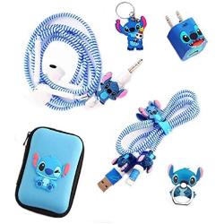 DIY Protector Stitch Set, Data Cable USB Charger Data Line Earphone Wire Saver Protector Compatible for iPhone 11 12 Pro Max XS XR X 7 8 Plus iPad iPod Series (Stitch)