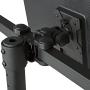 Seneca SD13 Triple Arm Desktop Monitor Mount for 13''-27'' Screens | Supports up to 17.6 lb (8 kg) | 90° of Tilt | 180° of Swivel | VESA 75x75 and 100x100 | Solid Steel Construction