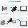 QR Barcode Scanner Dual 2.4G Wireless + Bluetooth 1D 2D Barcode Scanner QR PDF417 Data Matrix UPC Rechargeable Bar Code Scanner for Laptops/PC/Android/Apple iOS with Base