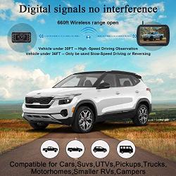 DoHonest V25 HD 1080P Digital Wireless Backup Camera System 5 Inch TFT Monitor for Trucks,Cars,SUVs,Pickups,Vans,Campers Front/Rear View Camera Super Night Vision Waterproof Easy Installation