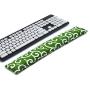 Keyboard Wrist Rest Pad, Washable Keyboard Mouse Wrist Support Pad Bean Bag for Carpal Tunnel, Office Workers, Massage Ergobeads & Cotton Fabric (Grass)