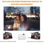 WiFi Projector, Uyole Mini Projector with 100 Projector Screen, Native 1280x720P Outdoor Movie Projector, 1080P Supported, Wireless Mirroring via WiFi/USB Cable for iPhone/Android/PC/TV/PS5
