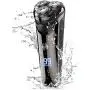 Electric Shaver for Men, PURKOO Electric Razor for Men 3D Rotary Razors for Shaving Beard Trimmer Rechargeable Cordless with Pop-up Trimmer Waterproof Wet&Dry Mens Shaver Lithium Battery LCD Display