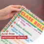 XFasten Self-Adhesive Laminating Sheets, 9 x 12 Inches (50-Pack), 4.76 Thickness