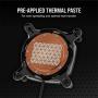 Corsair Hydro X Series XC5 RGB CPU Water Block - Intel LGA 1200 - Copper Cold Plate - More Than 60 Micro-Cooling Fins -16 Vivid RGB LEDs - Black