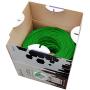 CAT6 Plenum Cable 1000ft (CMP) | Easy to Pull Fluke Tested Plenum Rated Wire | 23AWG Solid 550MHz, 4Pair 10Gigabit UTP Internet Cable, Available in Multi Colors (Green)