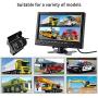 Backup Camera Hard Wired Backup Camera 9 Quad Split Screen HD Rear Backup Camera Monitor System, Waterproof IR Night Vision Backup Camera for Trucks,Trailer Heavy,Box,RV,Camper Bus Rearview Camera