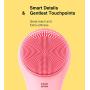 Sonic Facial Cleansing Brush, Waterproof Electric Face Cleansing Brush Device for Deep Cleaning|Gentle Exfoliating|Massaging,Rechargeable Silicone Skin Wash Machine with Magnet Charger