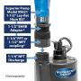 Superior Pump 91250 1/4 HP Thermoplastic Utility Pump, Black