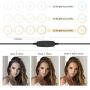 Phone Ring Light, 6 Ring Light with 2 Suspension Arm Stand for Cell Phone, iPhone,Baking,Craft,Calligraphy,Drawing,Online Lesson,Video Recording - Acetaken