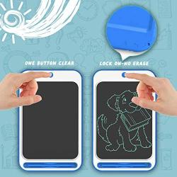 Richgv LCD Writing Tablet, 10 Inch Digital Electronic Graphics Tablet Ewriter with Memory Lock Mini Board Handwriting Pad Suitable for Kids and Adults for Home, School,Office Update (Dark Blue-)