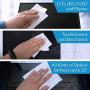 iCloth Large Lens and Screen Cleaner Pro-Grade Individually Wrapped Wet Wipes, 1 Wipe Cleans a LCD Monitor, Laptop, or Flat Screen HDTV, Box of 24