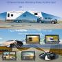 DALLUX Backup Camera System with 9'' Monitor Built-in DVR Recorder for RV Semi Box Truck Trailer Motorhome,Quad Split Screen 4 Channel 1080P HD Waterproof Rear & Side View Rearview Camera Kit