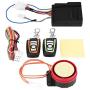 Car Anti-theft Security Alarm，ABS 12V 125DB Anti-trimming and Waterproof Burglar System with Double Color Remote Control and Shock Sensor for Motorbike, Bike, Tricycle etc