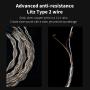 FiiO LC-RE Upgrade/Replacement Cable Gold,Copper and Silver Wires,swappable Plug Headphone Cable 240 Wires (mmcx)