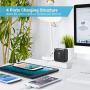 USB Wall Charger, iClever 40W 8A 4-Port Charging Station with Foldable Plug, USB Power Adapter for iPhone 11 Pro Xs/XS Max/XR/X/8/7,iPad Pro/Air 2/Mini 4/3, Galaxy/Note/Edge, LG, Nexus, HTC, and More