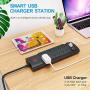 Power Strip, Bototek Surge Protector with 10 AC Outlets and 4 USB Charging Ports,1875W/15A, 2100 Joules, 6 Feet Long Extension Cord for Smartphone Tablets Home,Office, Hotel- Black