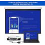 USB to HDMI VGA DVI, External Monitor Adapter, USB Multiple Monitor Adapter DisplayLink Video Converter 2K Full HD 2048x1152, Laptop Docking Stations Compatible for Windows, Mac OS X System [NO Linux]