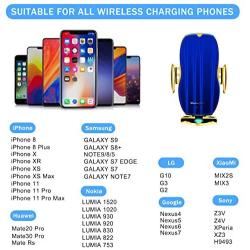 Wireless Car Charger Mount,Windshield Dash Air Vent Phone Holder Compatible iPhone 11/11 Pro/11 Pro Max/Xs MAX/XS/XR/X/8/8+,Samsung S10/S10+/S9/S9+/S8/S8+
