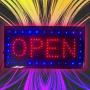 Ovovo Ultra Bright LED 2 in 1 Open Closed Sign, Business Signs for Drink Food Restaurant Diner Cafe Bar Pub Coffee Shop Store Wall Window Display Fixture