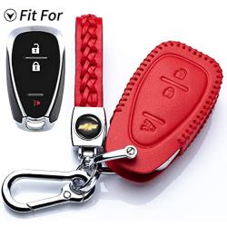 Hey Kaulor Car Key Cover Key Fob Case for Chevrolet Blazer Cruze Equinox Sonic Spark Traverse TRAX 3 Button Keyless Entry Remote