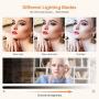 10.2’’ Selfie Ring Light with Tripod Stand&Phone Holder,Yoozon Dimmable Desktop LED Beauty Camera Ringlight for Live Stream/Makeup/YouTube Video/Vlog/TIK Tok, Compatible with iPhone & Android